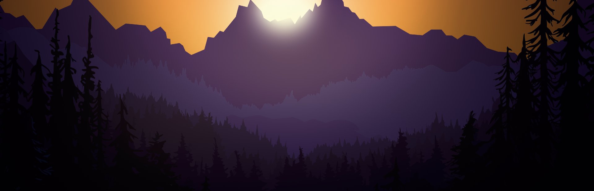 The valley at dusk